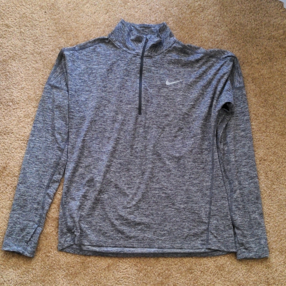 Nike Running Women's long sleeve dri-fit medium, gray